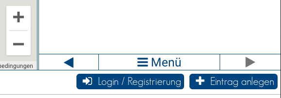 Ausschnitt: LogIn / Registrierung